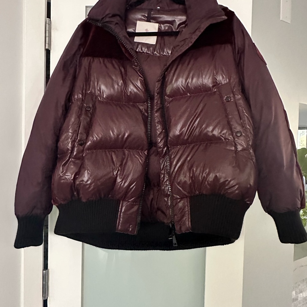 Moncler Deep Burgundy Puffer Jacket